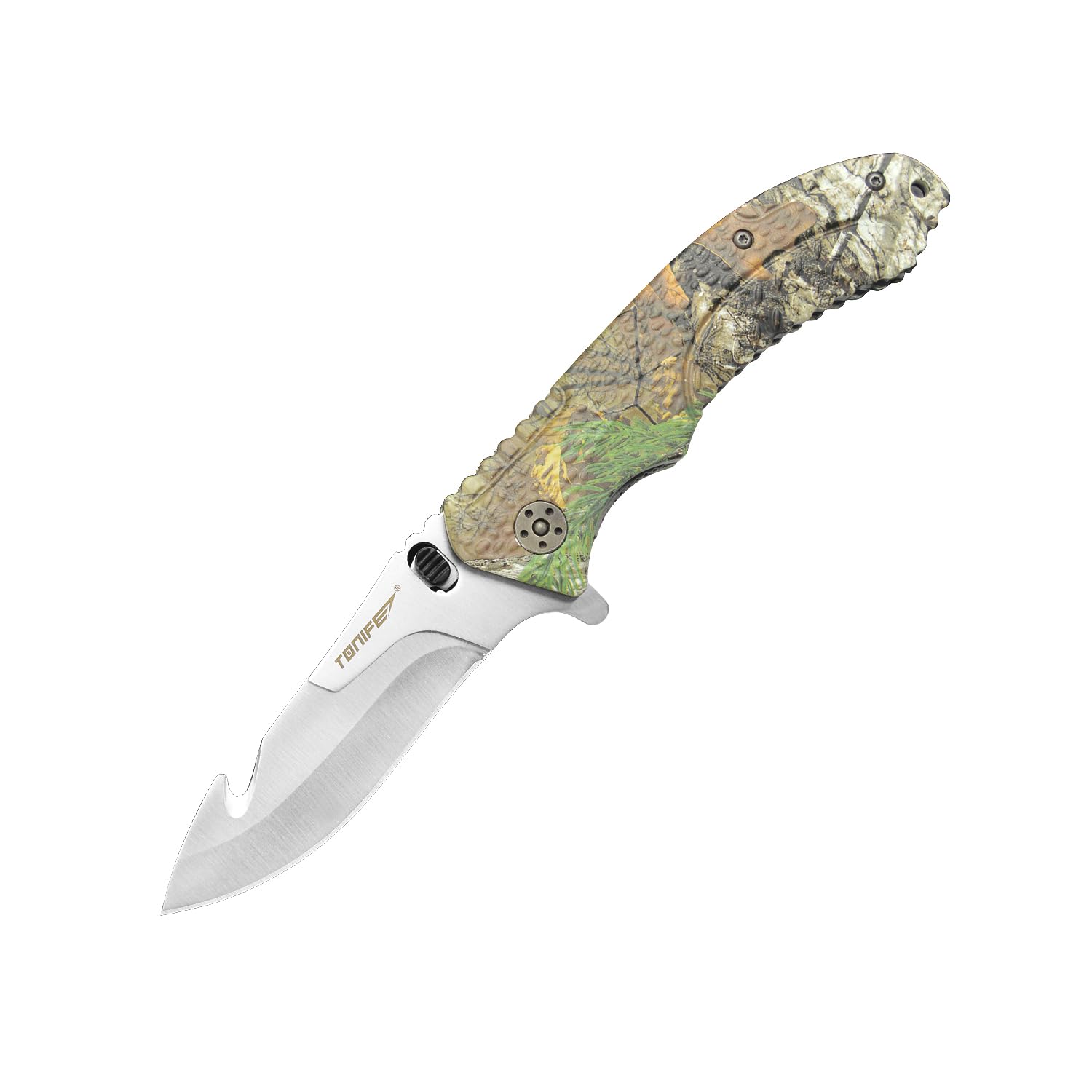 TONIFE Selva Navaja Multiusos Navaja Intercambiable con Hoja de Acero 5Cr15MoV Mango de Aluminio y Clip Metálico de Bolsillo Cuchillo Outdoor Cuchillo de supervivencia