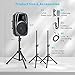 GOFLAME 1600W 2-Way Powered Speakers, Portable PA Speaker System with 2 Speaker Stands and Microphone, Professional DJ Speakers with Bluetooth, USB/SD Card Input, FM Radio, Remote Control