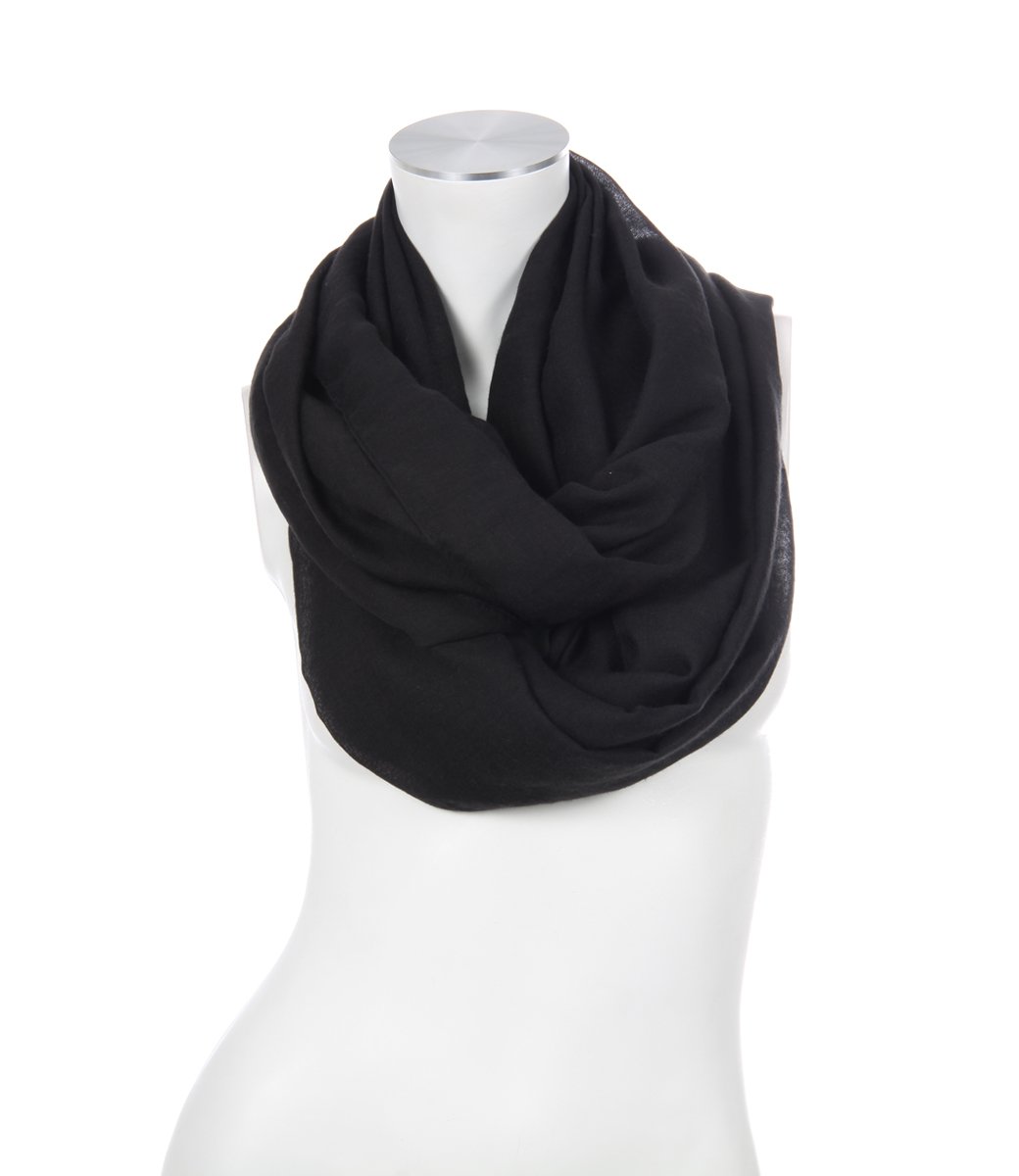 Majea Damen Loop Schal Cary – Eleganter Schlauchschal unifarben – 170x75cm weicher Rundschal für Business & Alltag
