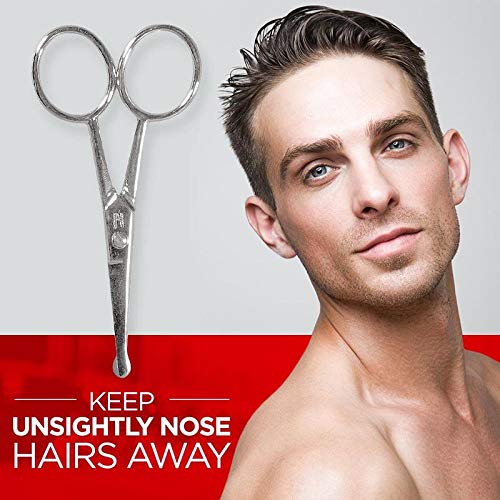 Titania Germany Solingen Quality Nose Hair Scissors - Corrosion Resistant w/ Blunt End - Helps Protect Sensitive Areas for Men & Women - Made In Germany - Thumbnail 2