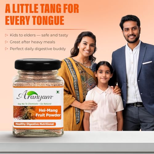 Image of Aranyam Citrusy Heimang Fruit Powder /Churan - 60g | Digestive Churan for Digestion | Spiced Heimang Fruit Powder with Hint of Sweetness