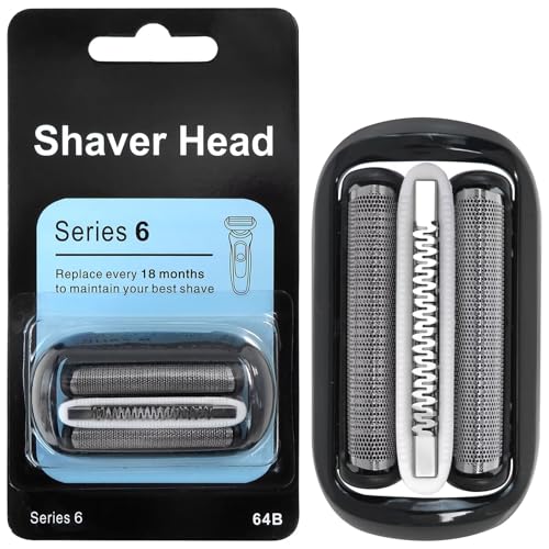INGQI New 64B Series 6 Replacement Head Compatible for Br-aun S5 Electric Shaver Foil 50-B7000cc 5018S 5049s 5050cs 5762 5764
