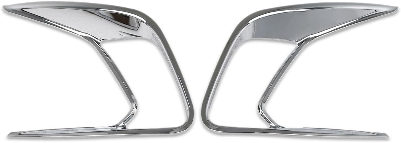 Car Accessories Compatible with Toyota New Grand Highlander 2024 2025 2026 Exterior Front Fog Light Lamp Cover Trim ABS 2PCS(Glossy Chrome Style)