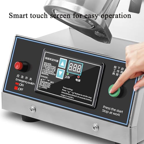 Máquina automática de cóctel con panel de control inteligente, temporizador de 0 a 120 segundos, ideal para café, jugo, batidos, fácil operación y uso versátil