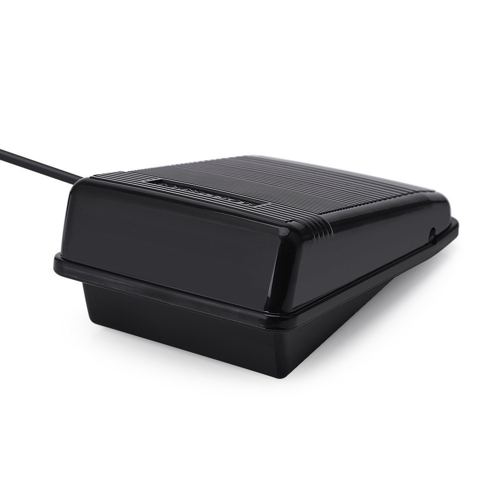 Pedale di Controllo della Macchina da Cucire, Pedale Elettrico con Cavo Regolatore Variabile Universale di Velocità, Compatibile con Singer 7640/4423/5523/1409 e Butterfly, Nero, Plug EU