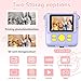 Radekly Instant Print Camera for Kids,Christmas Birthday Gifts for Age 3-12 Girls Boys，1080P HD Digital Video Cameras for Toddler,Kids Portable Toy with 3 Rolls Photo Paper，32GB Card-Purple