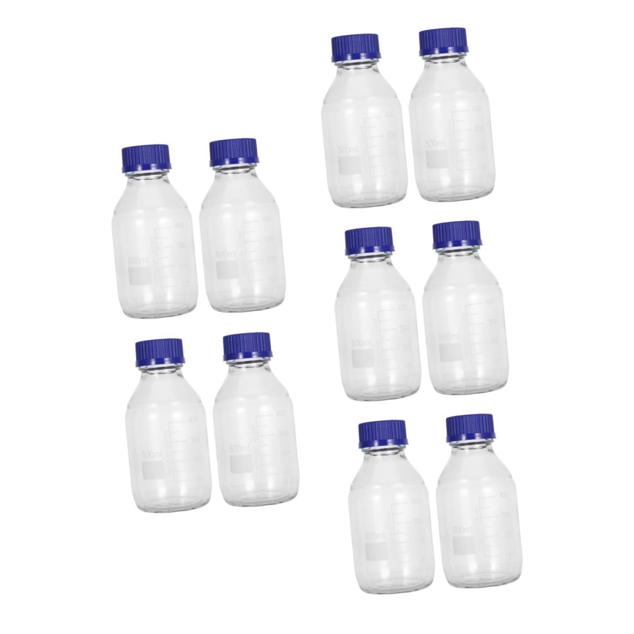 Cabilock 5 Set Bottiglie Reagenti Chiusura Per Laboratori E Esperimenti Scientifici Trasparenti E Leggere Facili Da Trasportare E Utilizzare 2 Pezzi*5