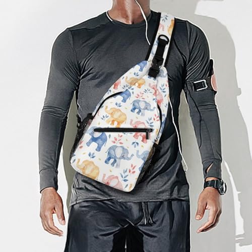 Mochila tipo crossbody ajustable con diseño floral miniatura 7