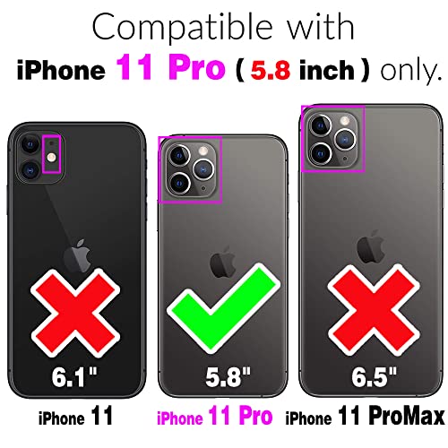 Coque iPhone 11 Pro bleu marine antichoc avec protection écran verre - 2