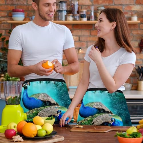Demi-tablier de chef 60x30.5cm multicolore pour bar bistrot restaurant