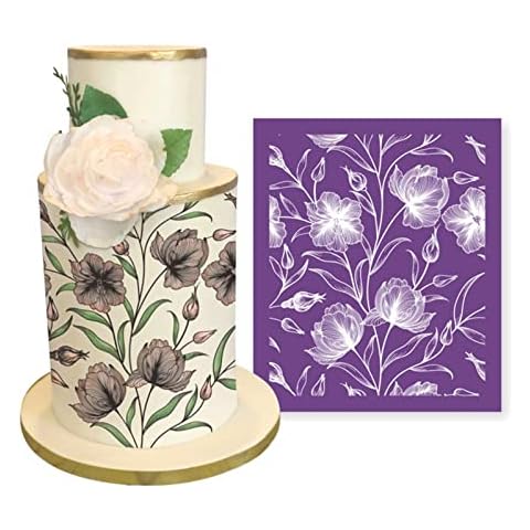 Cake Mesh Stencil Lace Flower Grass Fabric Cake Stencil Decorating Tool Cover