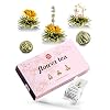 Teeblumen als Geburtstagsgeschenk für Frauen | schönes Tee Geschenkset in edler Geschenkverpackung | Teerosen als Alternative zu Blumen