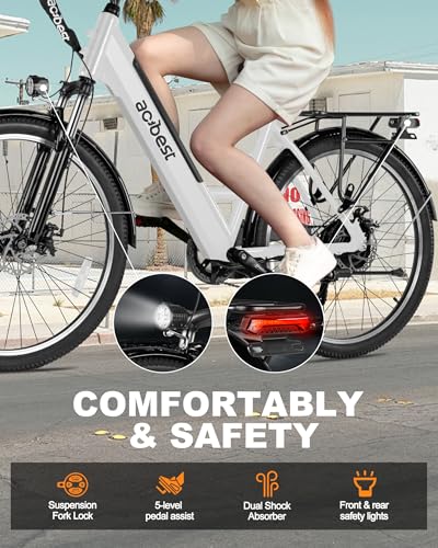 ACTBEST Electric Bike for Adults, Cores 26″ Electric
