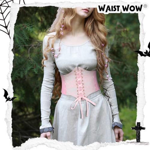 Elastic Corset Belt for Women Costume Wide Lace up Corset Waist Belt3