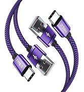 BASESAILOR USB Type C Charger Cable 2M/2Pack,Charging Cord for iPhone 15 Pro Max,Kindle Fire HD 1...