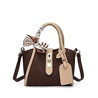 DIY tas naaien set handtas schouderriem handgemaakte PU leer zwart bruin tas accessoires met hardware gesp voor vrouwen tas (kleur: bruin