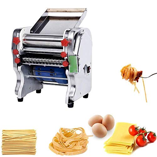 Mzxun. Nudelmaschine 110V-220V Edelstahl for Gewerbe Elektro-Nudelmaschine Dough Roller Nudel-Schneidemaschine… – Bild 3