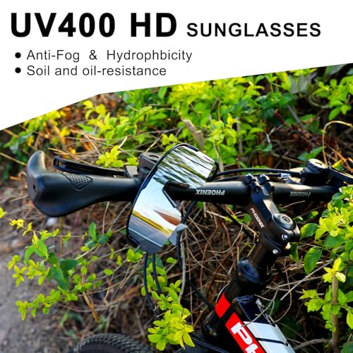 Image of BangLong Polarized Sports Sunglasses for Men Women UV400 Protection | TAC HD Lens, RX Insert Included, Lightweight Wrap-Around Design for Running Cycling Baseball Hiking