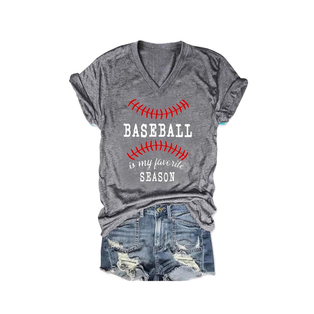 Baseball is My Favorite Season Sweatshirt Baseball is My Favorite Season Shirt Baseball Shirt Women Baseball Lover Funny Shirt Baseball Mom Gift Vintage Graphic Shirts Grey