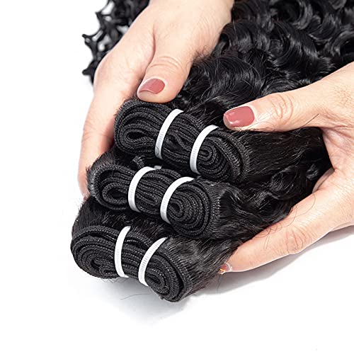 Extensions cheveux humains péruviens ondulés contre les cheveux fins et sans aucun volume