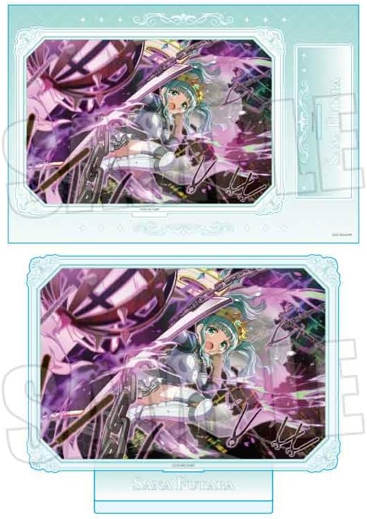 Bellhouse Magical Girl Madoka Magia Exedra MEGA Acrylic Stand, Futaba Sana, Approx. W 9.8 x H 6.7 inches (250 x 170 mm) Approximately