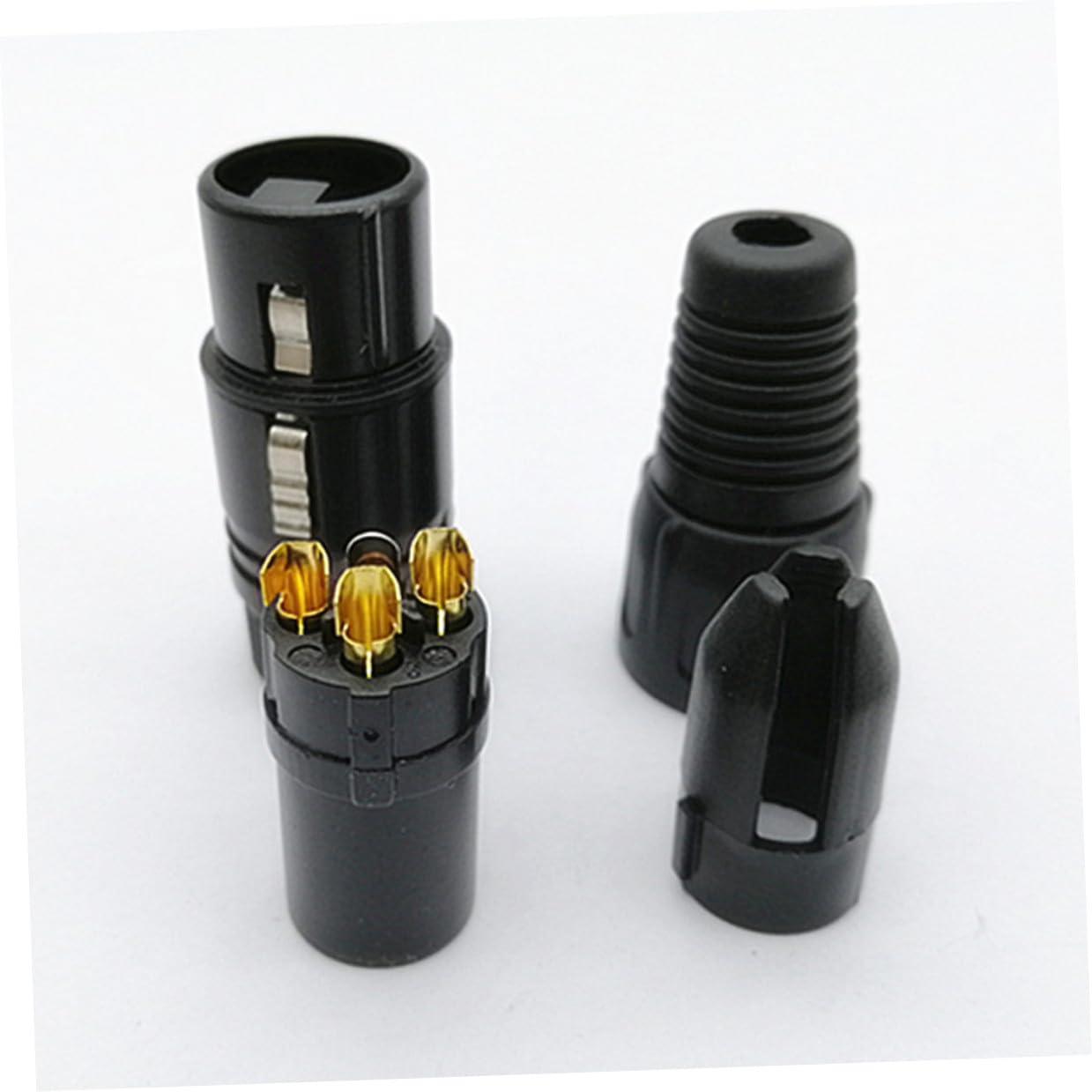DOITOOL 16 Pezzi Connettori Xlr Pin Maschio Saldati per Microfono Ricambio Audio per Microfono e Console Mixer Compatibili con Jack