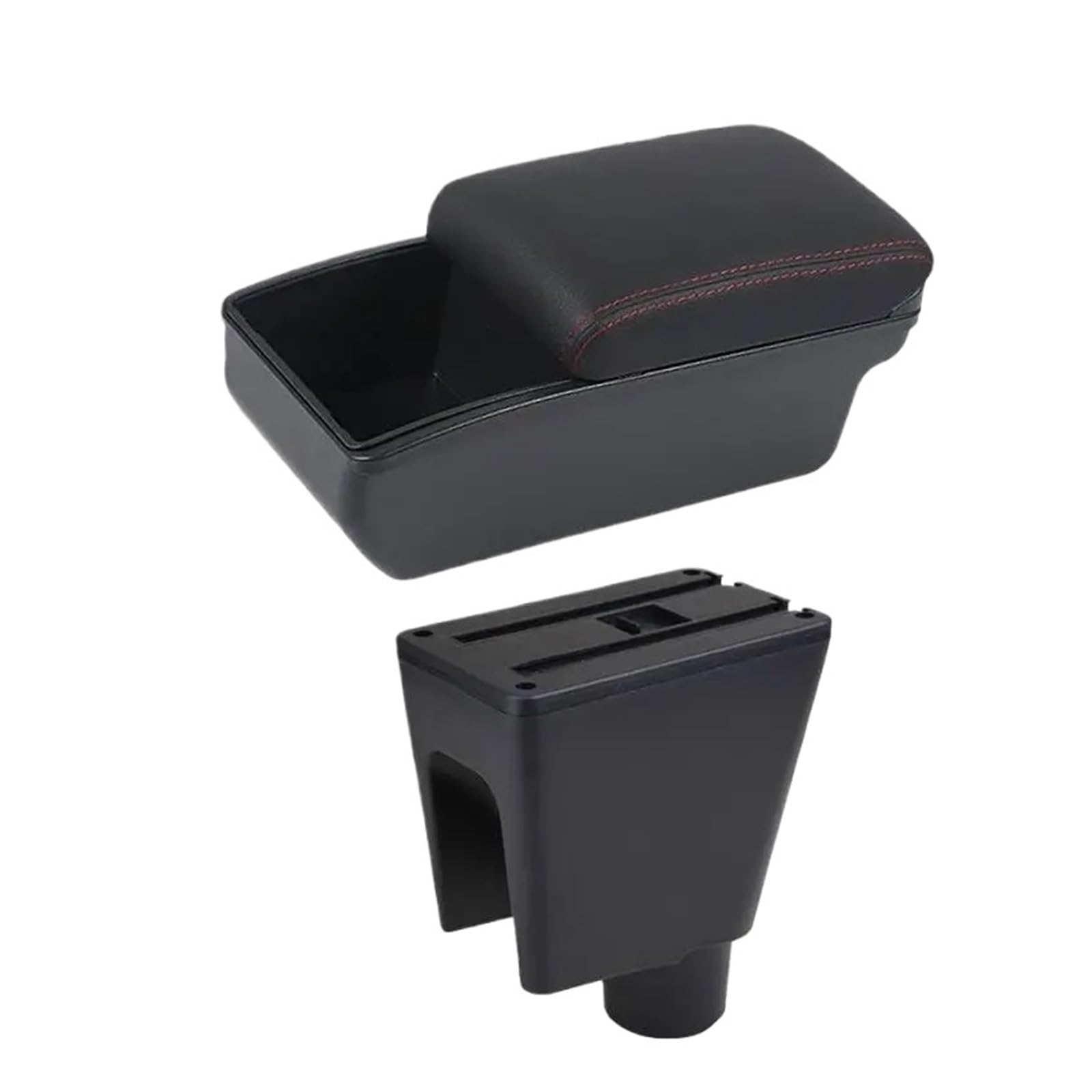 UMDJJU For Chevrolet For Spark 3 III For Aveo T200 Car Armrest Box For Arm Rest Center Console Storage Car Centre Console Armrest Box(A2 Red line)