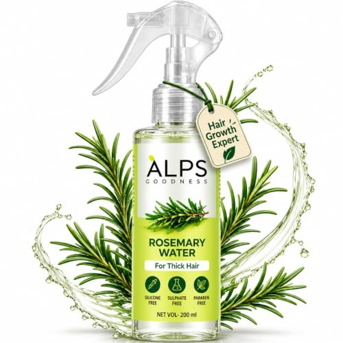 Alps Goodness Rosemary Water Spray for Hair Growth | Strengthen, Revitalize &amp; Thicken Hair | Damage Repair &amp; Hair Loss Control | Adds Shine &amp; Reduces Frizz | 6.76 Fl Oz (200ml)