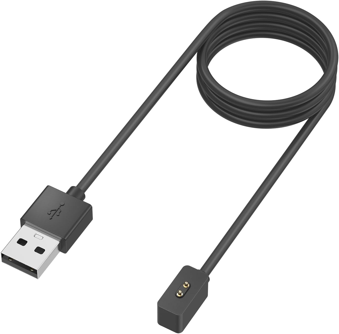 VANCLE Charger for Xiaomi Redmi Watch 3 Active, Magnetic Charger with USB for Redmi Watch 3 Active Charging Cable (1 m / 3.3 ft) (Black)