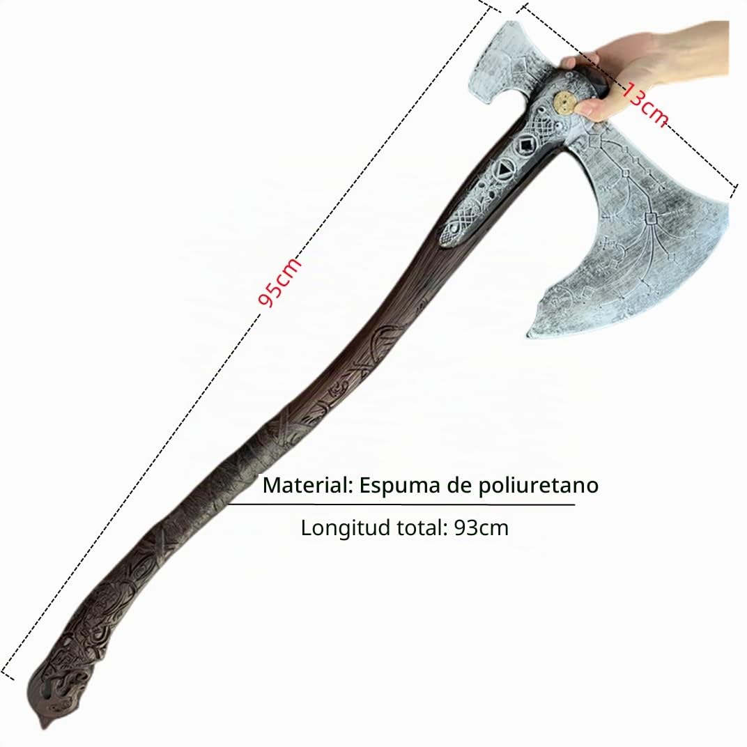 damdos Halloween Cosplay Props for God of War Axe Foam Leviathan Kratos Axes Weapon Birthday Gifts