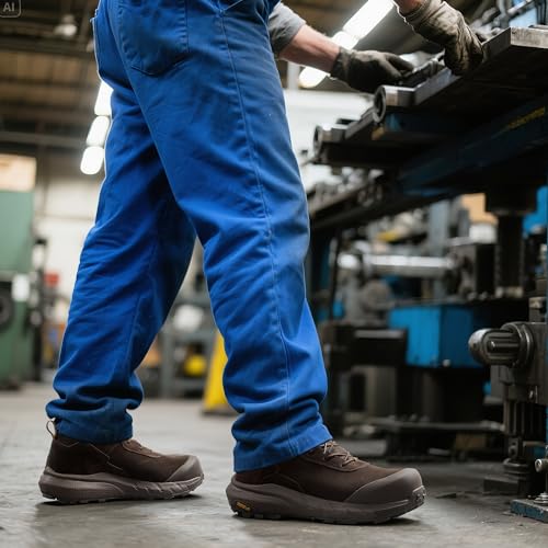 Image of NORTIV 8 Composite Toe Boots for Men - Waterproof Lightweight Non-Slip ASTM F2412-24 & ASTM F2913-24 Safety Work Boots for Warehouse & Construction, VaporGuard-Nano