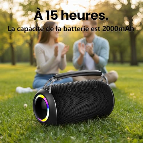 Enceinte Bluetooth sans fil portable d'extérieur pour musique clé USB et TF