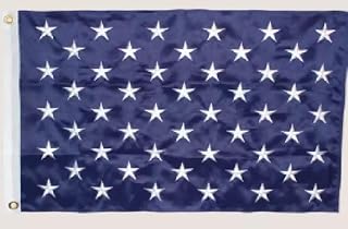 3X5 EMBROIDERED SEWN US NAVAL JACK 600D NYLON FLAG BANNER W GROMMETS
