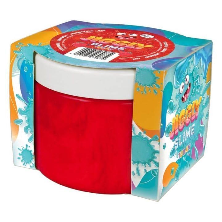 TUBAN Jiggly Slime – Arándano – Plastilina elástica para estirar y soplar – No pegajosa – Juego sensorial – Para niños a partir de 6 años – Fabricado en Polonia – Rojo Fresa 500 g