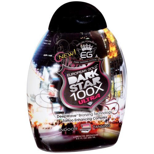 European Gold Dark Star 100x Ultra Indoor Tanning Lotion, 8.5 fl oz
