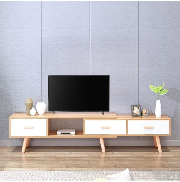 Amazon｜N&S テレビ台 ローボード 幅152-218cm 伸縮式 三引き出し付き