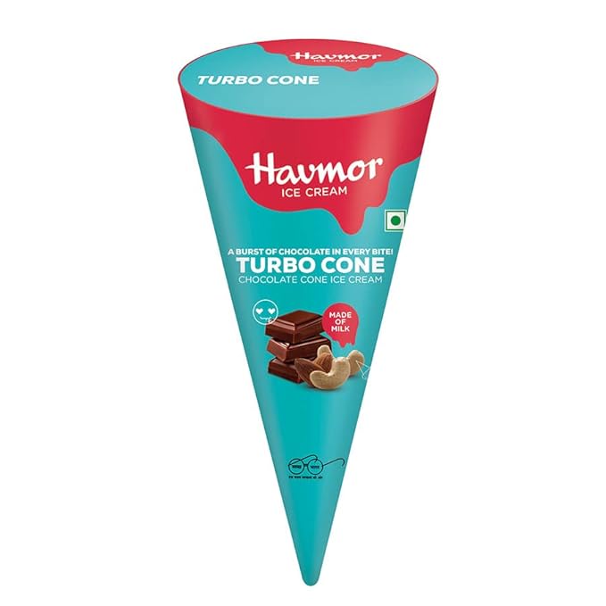 Havmor Chocolate Turbo Cone Ice Cream, 110 ml Amazon.in Grocery