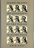 The Government of the Tongue: Selected Prose, 1978-1987