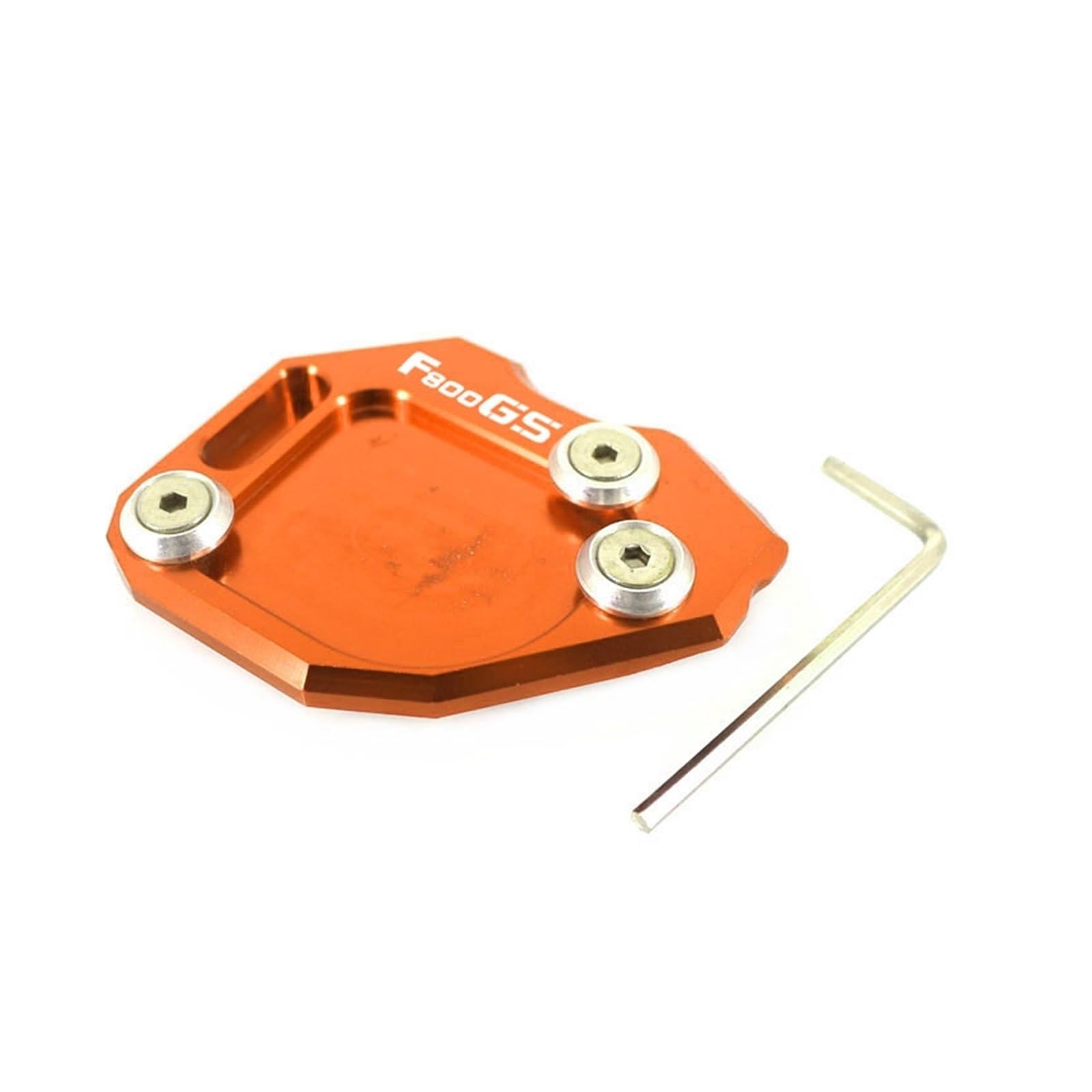 Béquille pied latérale extension pad F800GS support plaque moto CNC