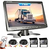 Vision nocturne haute performance avec 18 LED infrarouges : Chaque caméra de recul est équipée de 18 puissantes LED infrarouges qui offrent une vision claire sur de longues distances, même dans l'obscurité totale. Ainsi, vous pouvez faire marche arrière et manœuvrer en toute sécurité la nuit ou dans des conditions d'éclairage pauvres