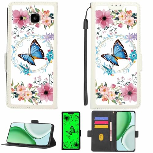 Kinetijy Case Compatible for Lg X Venture Phone Case Flip Cover [with Tempered Glass Screen Protector][RFID Blocking][Luminous Effect] LPT-LHD