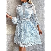 Amazon.com: NOBRIM Women's Dress Mesh Insert Mock Neck