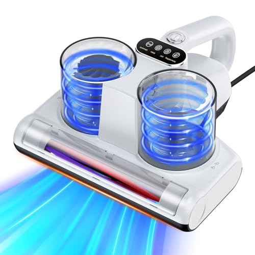 YUFAC Aspirapolvere per materassi Battimaterasso, 16Kpa Aspirapolvere antiacaro con luce UV,...
