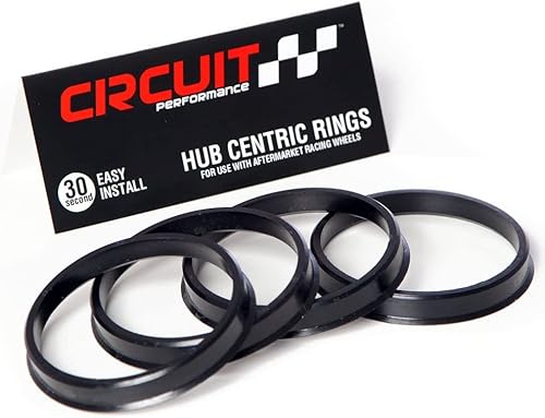 Circuit Performance Anillos centrales para bujes (paquete de 4)  76.1 a 56.1  Compatible con Subaru, Honda Civic, Acura Integra con buje de vehículo
