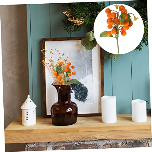 Abaodam Flower Vases Decorative 4Pcs String Simulated Kumquat Educational 'S Decor Artificial Fruit Orange Branch For Home Fake Fruit Decor Decorative Artificial Fruits Branch Bouquet #TOP4