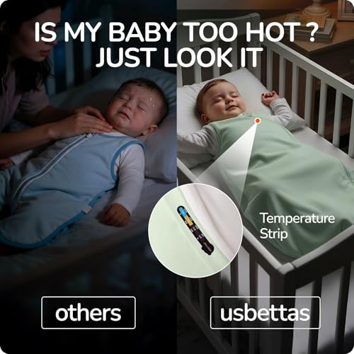 Image of 2.5 Tog Baby Sleep Sack 3-6 Months, Supersoft Quilted Cotton Thermostatic Toddler Sleeping Sack for Babies Infant, 2-Way Zipper Warm Comfy Baby Wearable Blanket