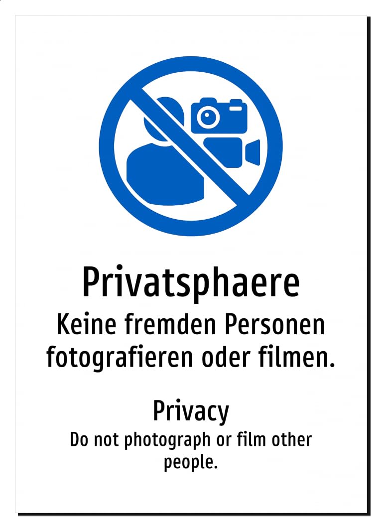 63594-DEEN-S-07 | Privatsphaere/Privacy Schild zweisprachig Deutsch