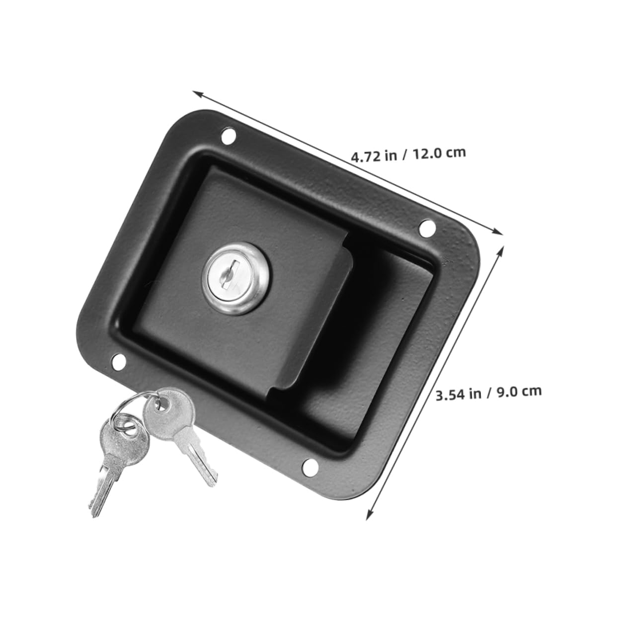 Loquet de Porte Encastré pour Véhicule Spécial, 4 Pcs, Acier Inoxydable