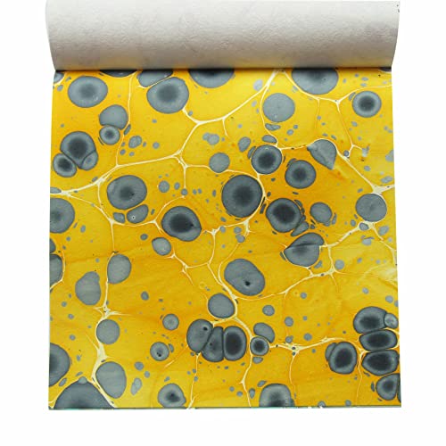 Paperhues Marbled Handmade Scrapbook Papers Collection 12X12" Pad, 24 Sheets. #TOP4