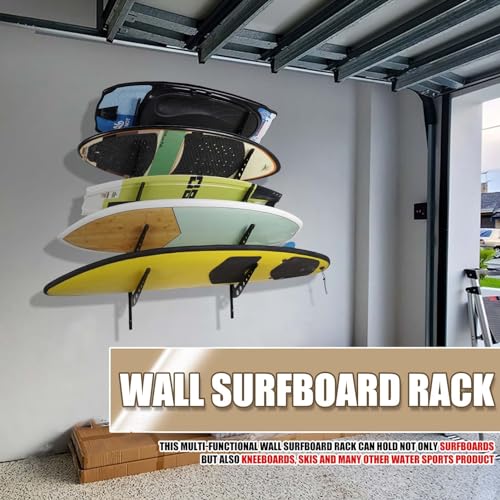 image for JUSTOOP 5 Board Surfboard Rack, Adjustable Surf Rack for Surfboard, Wa
